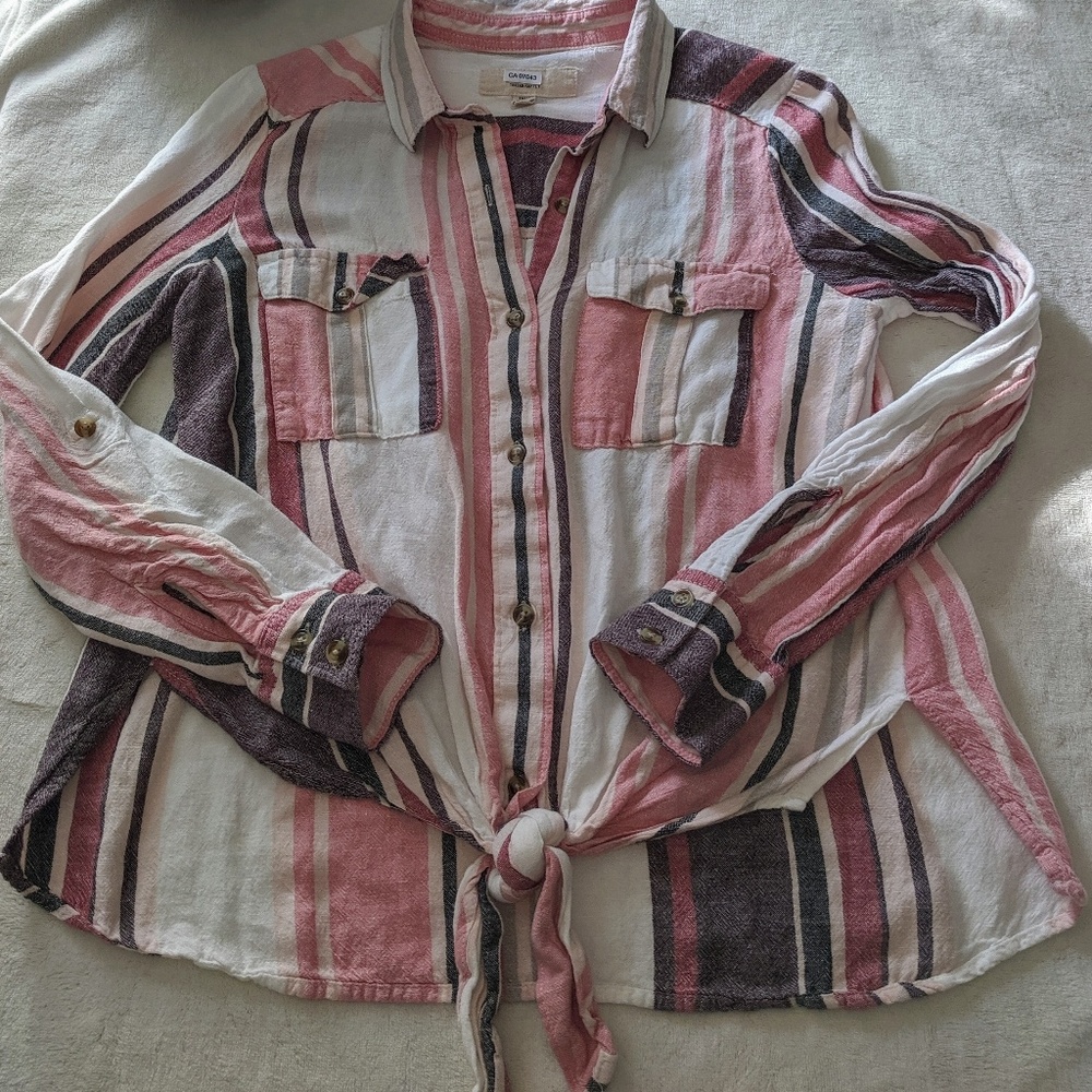 Thread & Supply Sunset Cassidy Tie Front Top Small